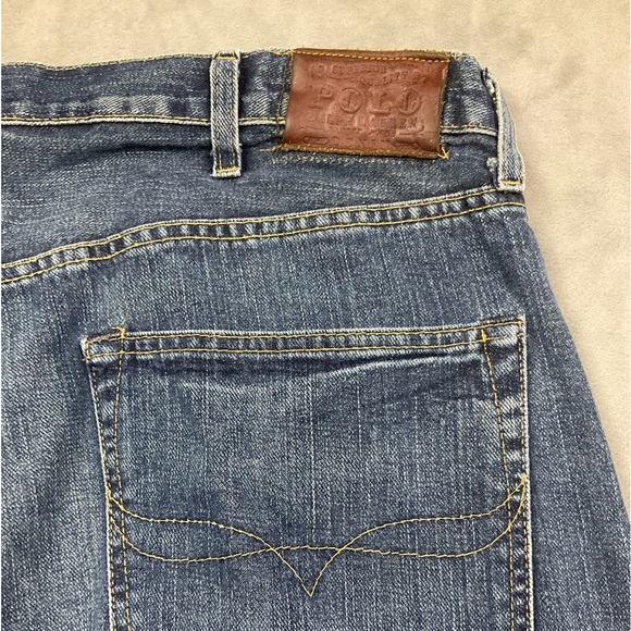 Polo Ralph Lauren Men’s Hampton Relaxed Straight Jeans Murphy Dark 38x33 - Picture 4 of 5